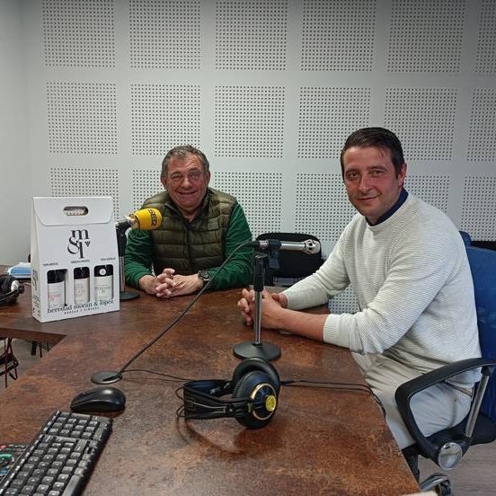 Miguel Ángel Morán en una entrevista sobre el sector del vino