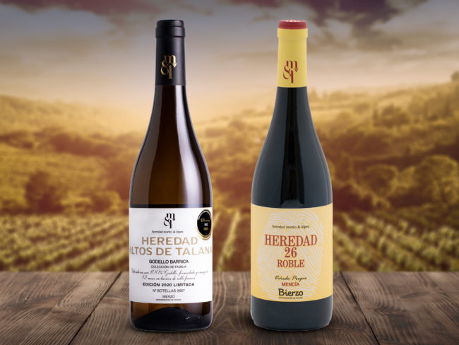 Selección de los dos vinos principales de Heredad Morán & López