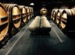 Pasillo de barricas de roble francés en nuestra bodega de Ponferrada